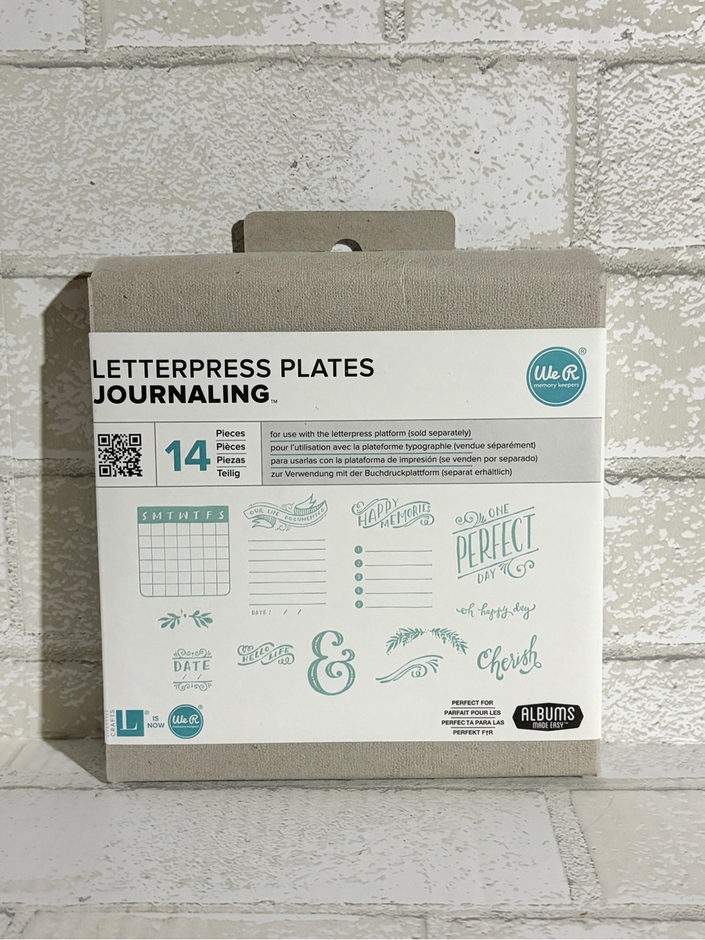 Letterpress Plates Journaling - Beige